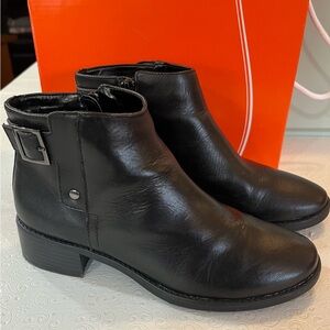 Easy Spirit Black Ankle Booties with Buckle